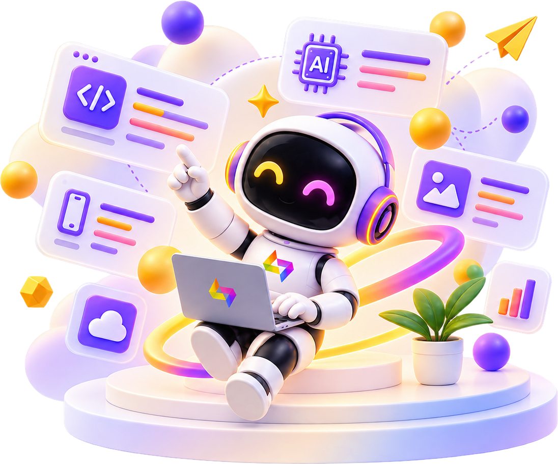 Codewik 3D AI Robot Mascot building scalable platforms